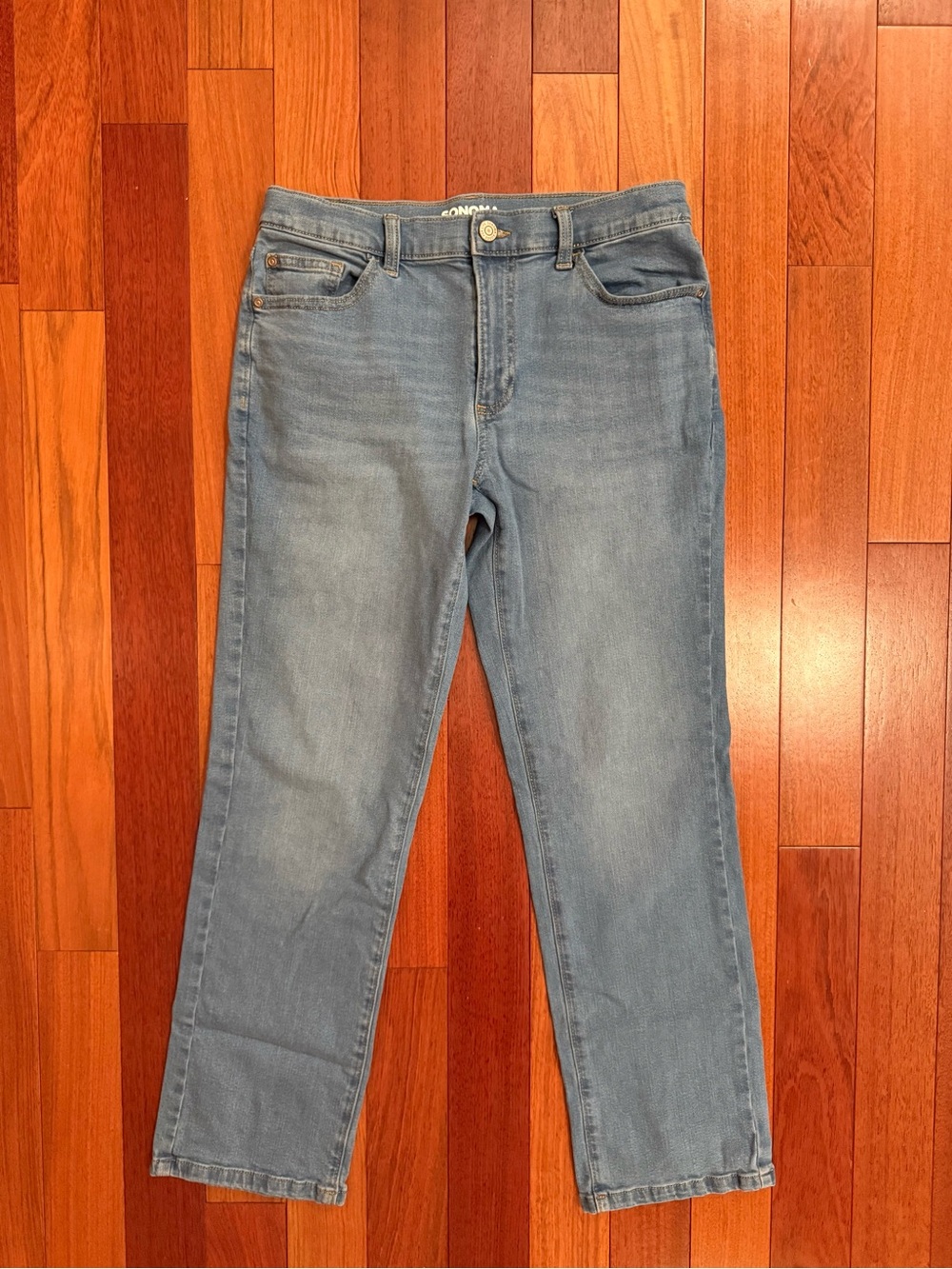 Sonoma Boys Straight Leg Flexwear Jeans Size 16 Light Wash NWOT